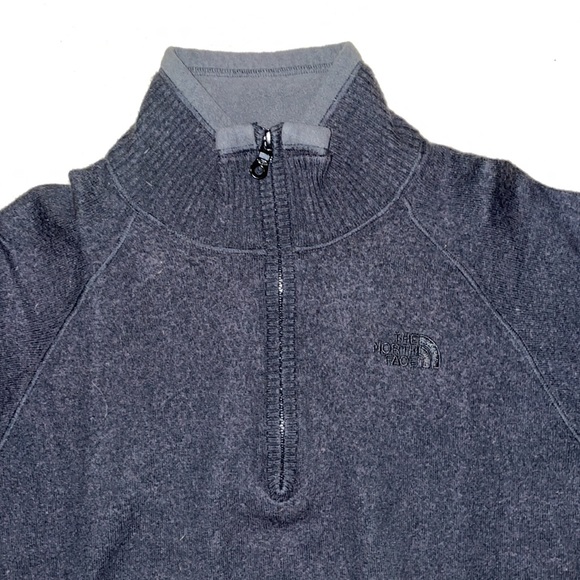 North Face Wool Blend Zipup Turtleneck - Picture 3 of 6